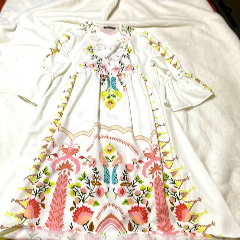 Women’s boho style midi dress, size Small